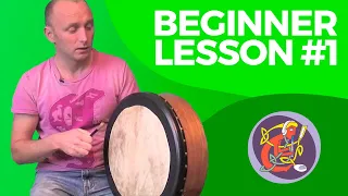 Bodhran Lesson 1 - How To Hold And The Basic Stroke