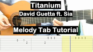 Titanium Guitar Lesson Melody Tab Tutorial Guitar Lessons for Beginners
