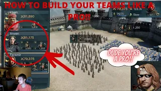 HOW To BUILD YOUR TEAMS LIKE A PRO!! Lord Of The Rings: Rise To War