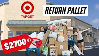 We Spent $850 On a Pallet of TARGET Returns - Unboxing $2700 in MYSTERY Items!