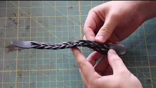 Simple Project: How to Make a 5 Strand "False Braid" Leather Bracelet