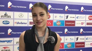 Interviews - Kostornaia, Shcherbakova, Trusova at Russian Championships 2020