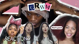 Korean Girls React To GRWM Of Black Women | 𝙊𝙎𝙎𝘾