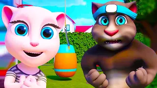 Talking Tom 🐱 Süper Güçlü 💪 YENI 💫 Animasyon Filmleri ⭐ Super Toons TV Animasyon