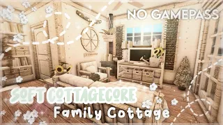 No Gamepass Soft Cottagecore One Story Family Cottage I Speedbuild and Tour - iTapixca Builds