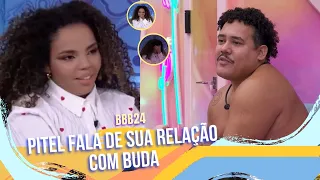 💥BBB24 | PITEL DESCOBRE QUE BUDA ESTÁ SOLTEIRO E DIZ "ESPERO QUE FIQUEM BEM"