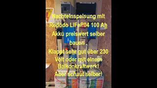 Balkonkraftwerk Nachteinspeisung Hauseinspeisung Akku DIY selber bauen Laderegler 12 Nulleinspeisung