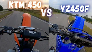 KTM 450 VS YZ450 | WHICH ONE WHEELIES BETTER | Mr2Moto