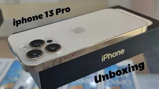 iphone 13 Pro 128GB Gold Unboxing | First Look | Ultimate phone of the Year ⚡⚡