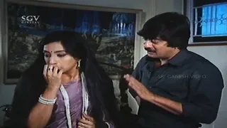 Ananthnag Kissed Lakshmi for Slapping | Kannada Super Scenes of Bidugadeya Bedi Kannada Movie