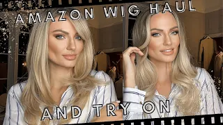 AMAZON WIG HAUL | TRY THEM ON WITH ME | ALL UNDER £20 | 3 BLONDE WIGS |