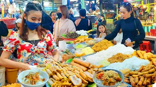 Cambodia Best Street Food - Rice Noodle, Beef Noodle Soup, Spring Roll, Fried Noodles & More