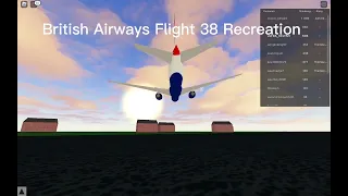 British Airways Flight 38 Recreation in Roblox PTFS