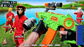 NERF GUN WAR | First Person Boss Battle! - Animal Warfare