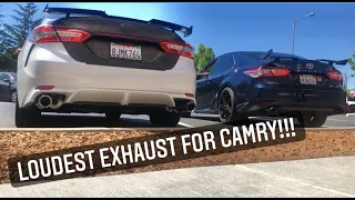 CAMRY TRD EXHAUST VS STRAIGHT PIPE !!! | 2018 - 2023 |