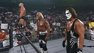 Goldberg & Sting Save Hogan From Sid, Nash & R.Steiner WCW Nitro 9th August 1999