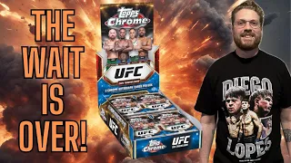 THE WAIT IS OVER! TOPPS UFC CHROME IS HERE! | 2024 Topps UFC Chrome Hobby Box Rip on Release Day!