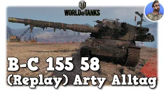 World of Tanks - Bat.-Châtillon 155 58 - (Replay) Arty Alltag auf Tier 10