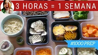 COCINA UN DÍA PARA COMER TODA LA SEMANA  ¡SALUDABLE! - #1000PREP