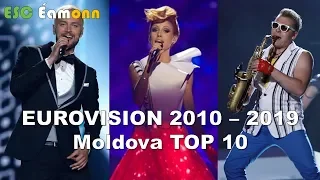 Moldova - Eurovision Song Contest – My Top 10 (2010 – 2019)