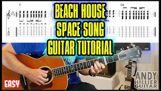 How to play Beach House - Space Song Guitar Tutorial