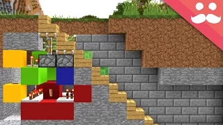 How to make 5 HIDDEN STAIRCASES in Minecraft!