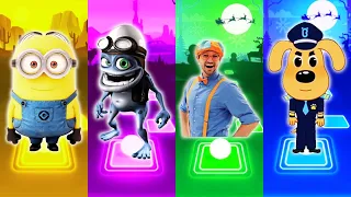 Minions - Crazy Frog - Blippi - Sheriff Labrador - Tiles Hop EDM Rush