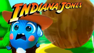 Indiana Jones main theme with lyrics 🤠🪨 Sing with the Moonies and escape from the giant rock!