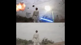 Element 3D X Wing Battle Before and After Special Effects - After Effects Light Saber Battle