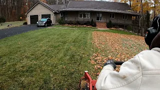 making leaves disappear with zero turn