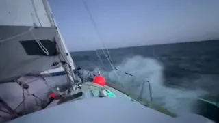 Night sailing through killer whale country