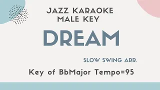 Dream - Jazz KARAOKE (Instrumental backing track) - male key - Sinatra