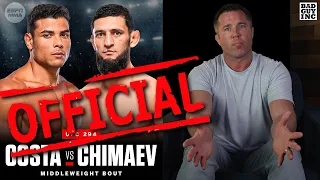Khamzat Chimaev vs Paulo Costa is official | UFC 294