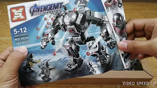 LEGO Avengers Endgame War Machine Hulkbuster SX Lego Knockoff - Unbox & Review