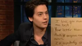 Cole Sprouse Reads a Scary Poem He Wrote for His Mother