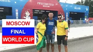 Финал ЧМ 2018 из ФАН ЗОНЫ на Воробьевых горах. Moscow. Final. Fan zone.