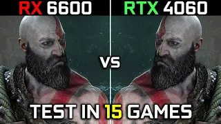 RX 6600 vs RTX 4060 | Test in 15 Games at 1080p | How Big Is The Difference? | 2023