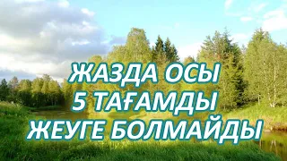 ЖАЗДА ОСЫ ТАҒАМДАРДЫ ЖЕМЕГЕН ДҰРЫС, ЫСТЫҚ КЕЗДЕ ЗИЯНЫ ТИЕДІ, Керек арнасы