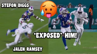 Stefon Diggs Vs Jalen Ramsey 🥵 (WR vs CB) Bills vs Dolphins 2023 highlights