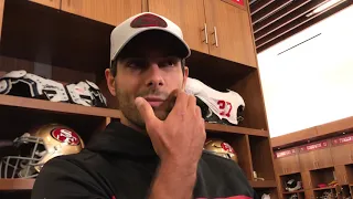 Jimmy Garoppolo addresses the media post surgery