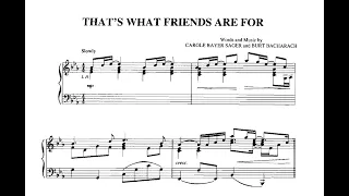 Advanced Piano: That's What Friends Are For (arr. by Dan Coates)