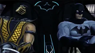 Batman Meets Scorpion, Subzero and Raiden - Mk vs DC Universe