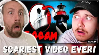 SCARIEST VIDEO EVER! The Boys Go to a Haunted Lighthouse (ghost on camera) REACTION!!!