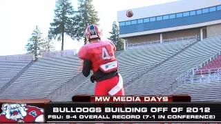 #MWFB Media Day: Derek Carr and Derron Smith, Fresno State
