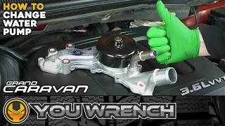How to Change Water Pump - Dodge Grand Caravan (3.6 V6 2011-2021) - YOU WRENCH