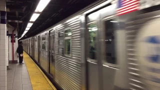 NYC Subway HD 60 FPS: Budd R32 A Train Departs Jay Street - Metrotech (11/19/16)