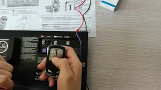 Universal Garage Remote with Keychain programming for Purple Learn Button Opener,Garage Keyfob