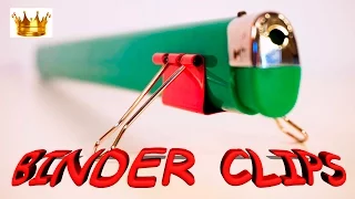 8 AMAZING BINDER CLIPS LIFE HACKS !