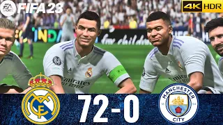 FIFA 23- REAL MADRID 72-0 MAN CITY  !MESSI RONALDO NEYMAR & MBAPPE ! ALL STARS ! PS5 4K HDR GAMEPLAY