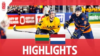 Highlights: Lithuania vs Netherlands | 2024 #mensworlds Division 1B